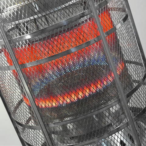 Eurom Chauffage de terrasse à gaz Area Loungeheater Patioheater 13000 watt Noir SW539084