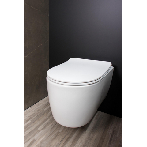 Qisani Alfa Comfort toiletzitting softclose en quickrelease mat wit SW237685