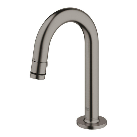 GROHE Universal Robinet lave-mains Bec courbé Hard graphite brossé (anthracite) SW444387