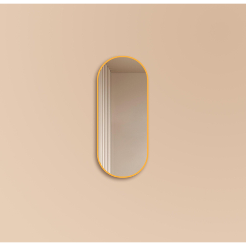 Saniclass Retro Line spiegel – ovaal – 38x90 cm – Goud mat SW643429
