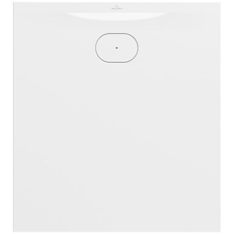 Villeroy & Boch Ecora douchebak - 100x90x3.5cm - afvoer korte zijde - white alpine (wit) SW1558916