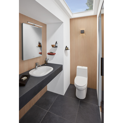 Villeroy et Boch O.novo Lavabo à encastrer 56x40.5x17.5cm avec trop plein et trou pour robinetterie Blanc 0124152
