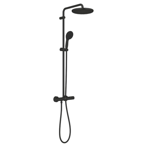 Grohe Tempesta System 250 Douchesysteem - rond - met thermostaatkraan - matte black (mat zwart) SW1077359