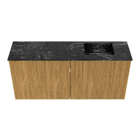 Mondiaz JOYA-DLUX 90cm meuble de salle de bains - couleur Chêne - Vasque FAYE position Droite 1 trou de robinet couleur Lava. SW1422067