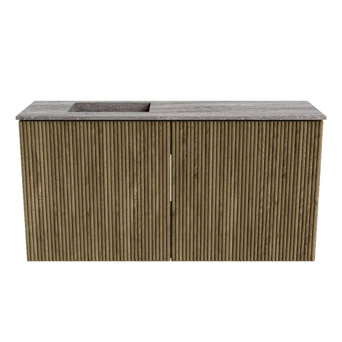Mondiaz JOYA-DLUX 80cm toiletmeubel - kleur Dusk - Wastafel FAYE positie Links Zonder kraangat kleur Oza. SW1425978