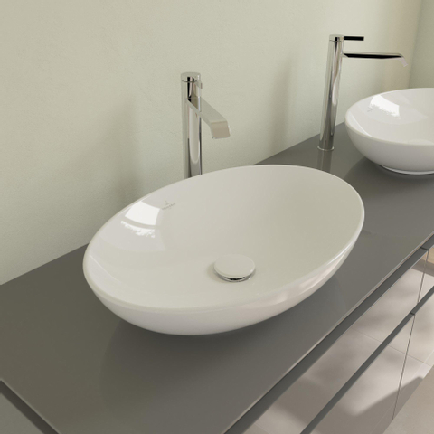 Villeroy & Boch Loop & friends vasque à poser - 56x38cm - ovale sans trop-plein blanc SW644093