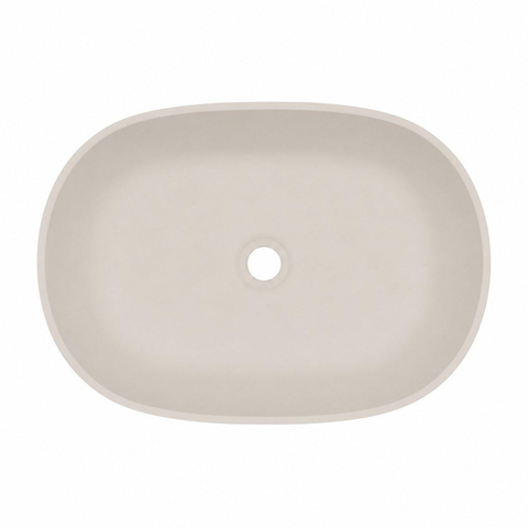 FugaFlow Eccelente Pietra Waskom - 45x32x12cm - solid surface - beige mat SW1587832