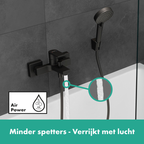 Hansgrohe Vernis Shape Eengreeps badmengkraan - opbouw - mat zwart SW651994