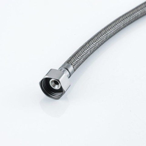 Fortifura Calvi Robinet d'arrêt d'angle avec flexible - flexible 30cm - 1/2"x3/8" - laiton brossé SW1382532