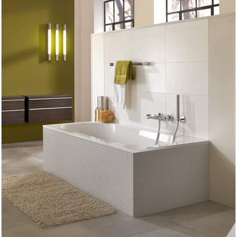 Villeroy & Boch Oberon bad - 190x90cm quaryl rechthoekig - met poten - glans wit 0940313