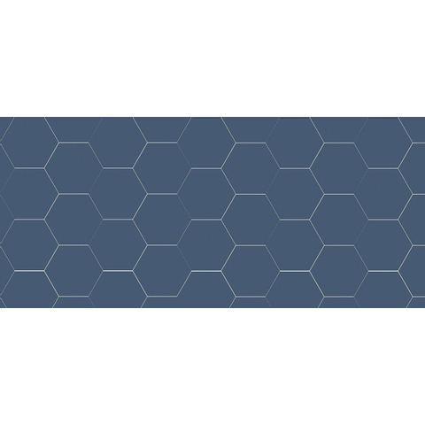 Cifre Ceramica Hexagon Timeless wand- en vloertegel - 15x17cm - 9mm - Zeshoek - Blauw mat SW476712