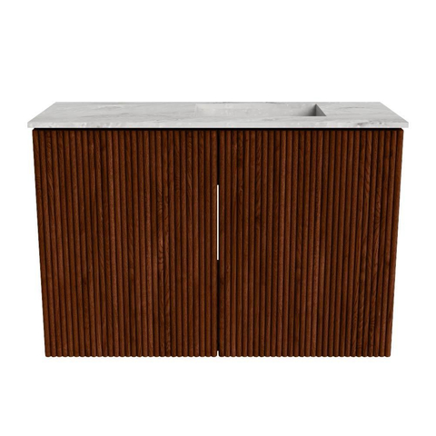 Mondiaz JOYA-DLUX 60cm meuble de toilette - couleur Ruby - Vasque FAYE position Droite 1 trou de robinet couleur Glace. SW1423521