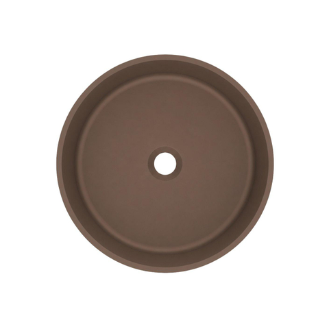 Arcqua Case Opbouw Waskom - rond - 40cm - mat chocola SW1584228