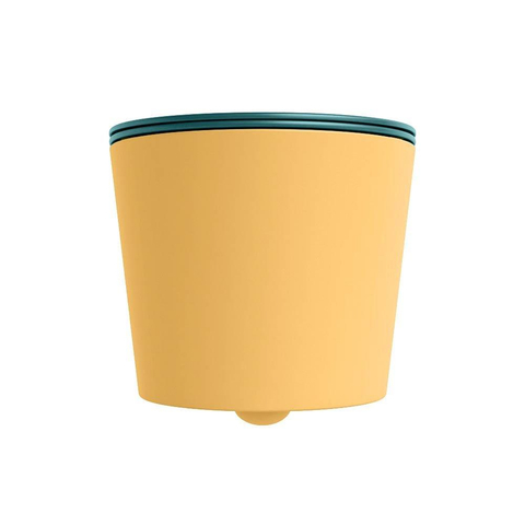 Mondiaz LAVIE hangtoilet – spoelrandloos – 36 x 53 cm – met softclose zitting – Ocher (geel), zitting Smag (groen) SW1208717