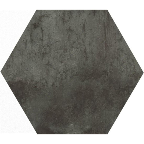 Ceralto Neroli Stone carrelage sol et mur - 30x35cm - 9mm - hexagonal - R9 - effet pierre - black mat (noir) SW795700