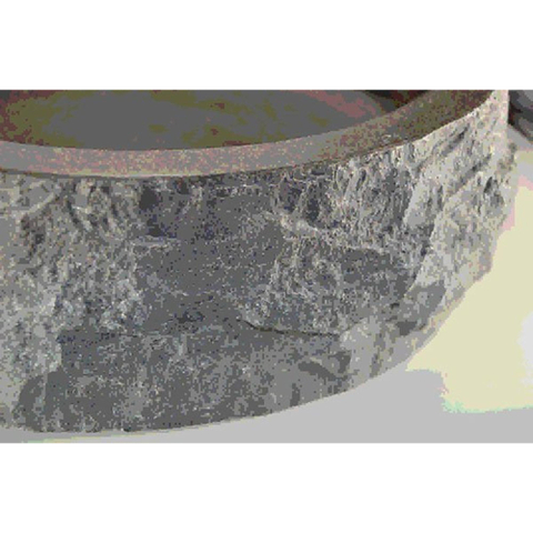 Wiesbaden Raw Waskom rond hamerslag - 40x12cm hardsteen gezoet SW110884