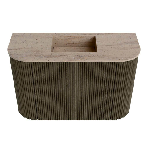 Mondiaz JOYA-DLUX 63.2cm toiletmeubel - ronding links en rechts kleur Shadow - Wastafel FAYE positie Midden Zonder kraangat kleur Saba. SW1425161