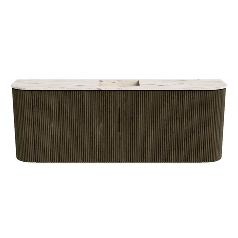 Mondiaz JOYA-DLUX 113.2cm toiletmeubel - ronding links en rechts kleur Shadow - Wastafel FAYE positie Midden Zonder kraangat kleur Nata. SW1425011