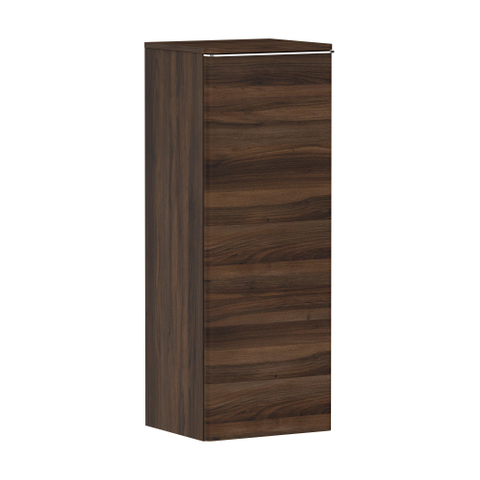 Hansgrohe Xelu Q Armoire mi-haute - 106.5x40x35cm - 1 porte - poignée blanc mat - fermeture amortie - charnière gauche - dark walnut SW995231