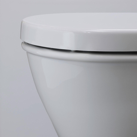 Duravit Universeel WC-zitting - 43.1x37x4.3cm - met softclose - met quickrelease - kunststof - wit 0295675