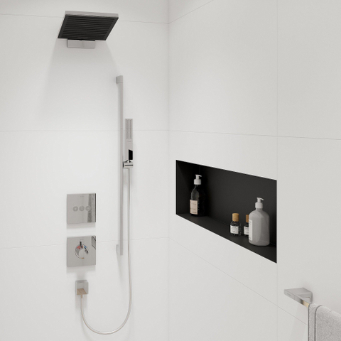 Hansgrohe Pulsify e Doucheset - 100 - 1jet - ecosmart+ - met glijstang 90 cm - hoogglans chroom SW918220