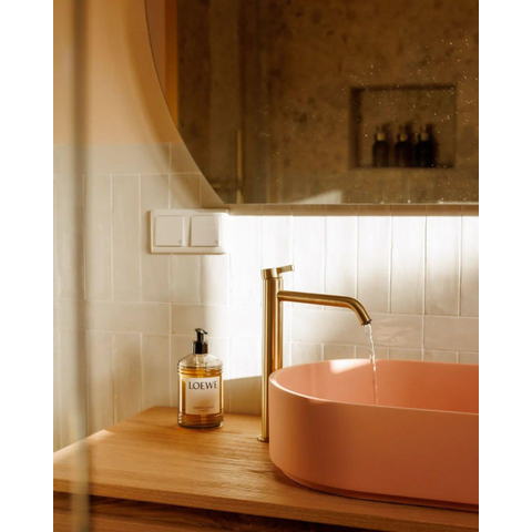 Arcqua Case waskom - 55x36cm - Ovaal - Cast marble Roze Mat SHOWROOMMODEL SHOW27141