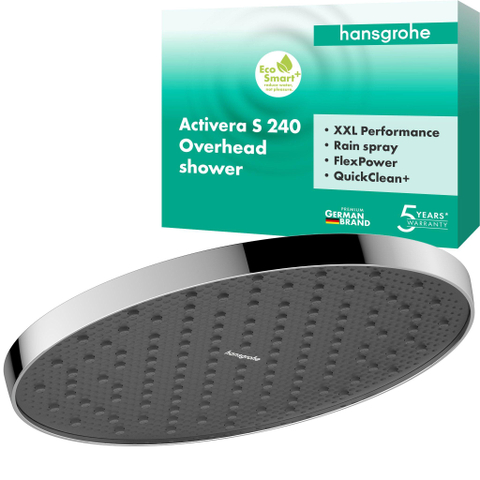 Hansgrohe Activera S - 240 - hoofddouche - 1jet - ecosmart+ - hoogglans chroom SW1387840