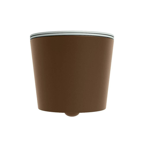 Mondiaz LAVIE WC suspendu – sans bride – 36 x 53 cm – avec abattant softclose – Rust (brun), abattant Greey (vert clair/gris) SW1208626