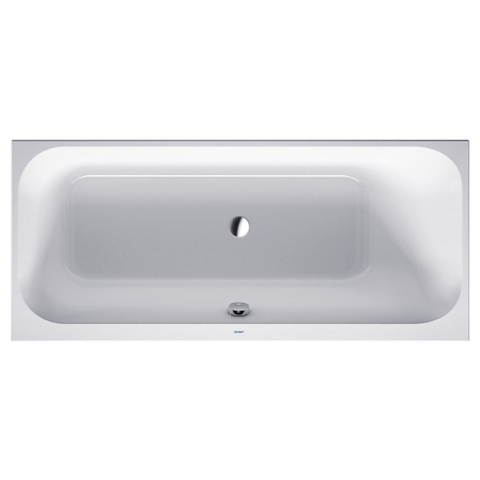 Duravit Happy D.2 Kunststof inbouwbad acryl rechthoekig - met rugsteun rechts - 170x75x46cm - zonder poten - glans wit SW54605