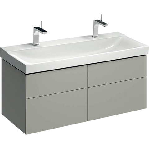 Geberit Xeno2 wastafelonderkast - 4 laden - 117.4x46.2cm - greige (taupe) SW417411