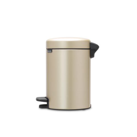 Brabantia Newicon poubelle à pédale3 litres avec seau intérieur en plastique champagne SW538277