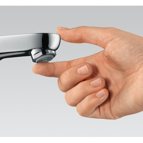 Hansgrohe Focus E2 wastafelkraan - inclusief ComfortZone - 100 met waste - hoogglans chroom 0605543