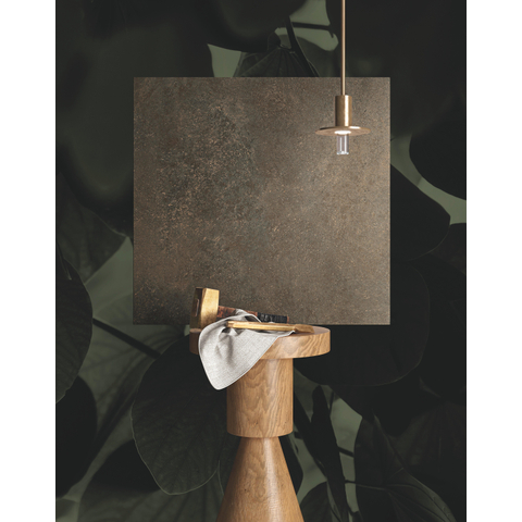 ÉCHANTILLON Terravito Elzino carreau mural et de sol - 80x80cm - rectifié - Aspect pierre naturelle - Cocoa mat (brun) SW1221635