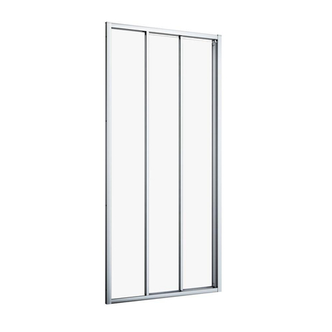Sealskin Hooked porte de douche - 85x200cm - porte coulissante - 3 éléments - argent brillant SW916284