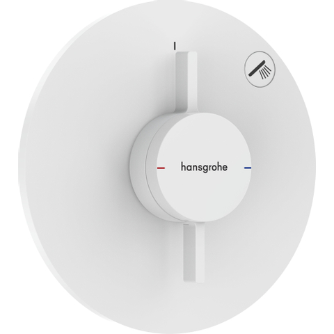 Hansgrohe Duoturn Ensemble de douche encastré - partie encastrée - robinet encastré - raccord douche - douchette - barre coulissante - flexible de douche - coulisseau - blanc mat SW1208333