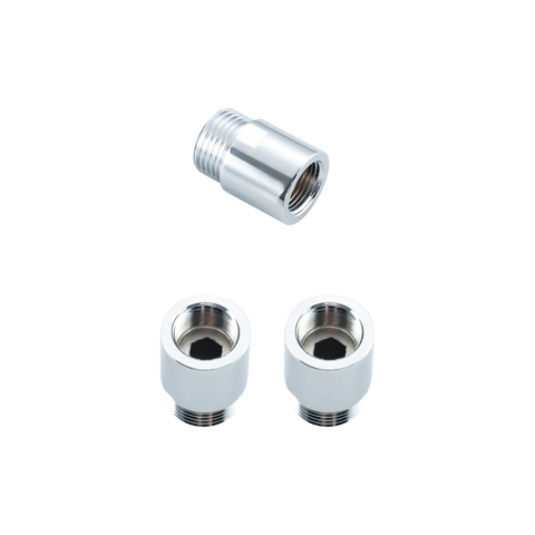 Fortifura Calvi koppelstuk - g1/2-g3/8 - set van 2 - chroom SW1236934