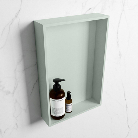 Mondiaz EASY Niche de salle de bains 29.5x44.5x8cm encastrable/à monter Solid Surface Greey/Greey SW643645