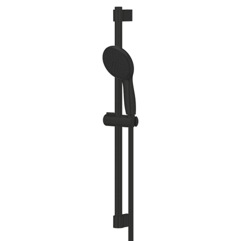Grohe Tempesta 110 Glijstangset - 60cm - ronde handdouche - 2 straalsoorten - gladde doucheslang - matte black (mat zwart) SW1108762