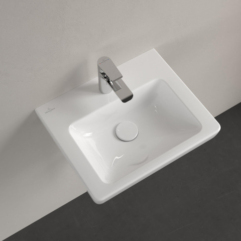 Villeroy & Boch Subway 2.0 lave-mains dessous rectifié 50x40cm - inclus trou de robinetterie inclus trop-plein 1024208