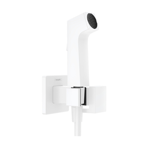 Hansgrohe Bidette bidet handdouche - 1jet e ecosmart v. warm waterm. Porter douchehouder en doucheslang 125cm - mat wit SW1172931
