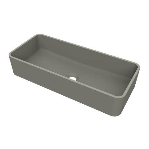 Arcqua Case vasque à poser rectangulaire 60x26 béton mat SW1080035