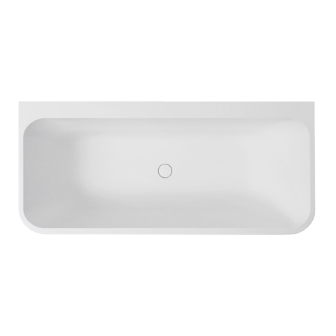 Xenz guido baignoire en solid surface 160x71x62 bicolore blanc gris SW647866