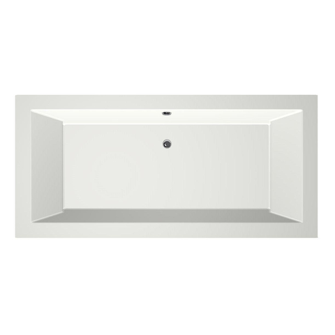 Xenz Society Baignoire duo - 190x90x53 - bonde centrale - acrylique - blanc mat SW103312
