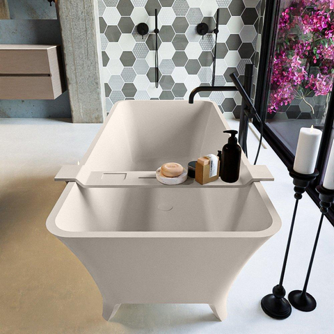 MONDIAZ LUNDY Baignoire îlot - 170x75cm - Lin SW491589