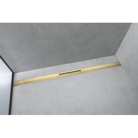 Hansgrohe RainDrain Flex Douchegoot - 100cm - inkortbaar - polished gold optic SW1590405