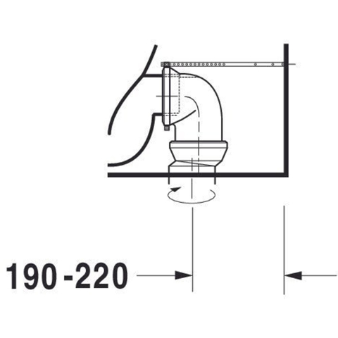 Duravit Starck 3 Duoblokpot - diepspoel PK Big - zonder reservoir - 42x74cm - wit 0290473