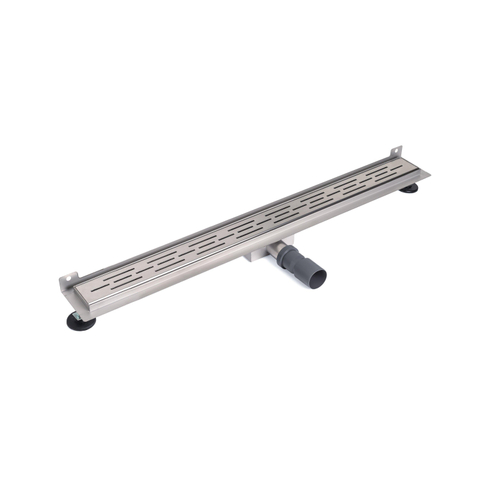 BRAUER Douchegoot - muurflens - 90x7x6.7cm - ondiep - zijuitloop - RVS SW6708