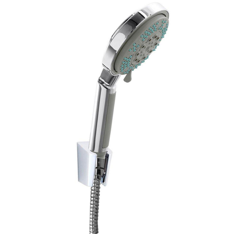 Xellanz Triton ensemble de douche - 10cm - 5 jets - avec support mural - chromé SW10532