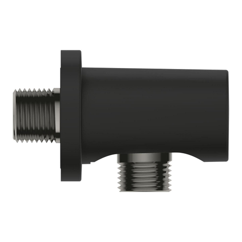 Grohe Rainshower Wandaansluitbocht - 1/2 - rond - phantom black (zwart) SW901516