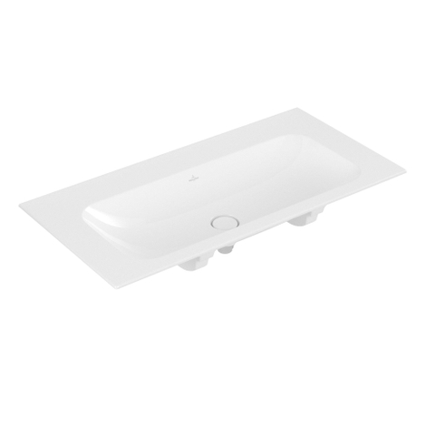 Villeroy & Boch finion meubelwastafel - 100x50cm - zonder kraangat - zonder overloop CeramicPlus - White Alpine (glans wit) SW209390